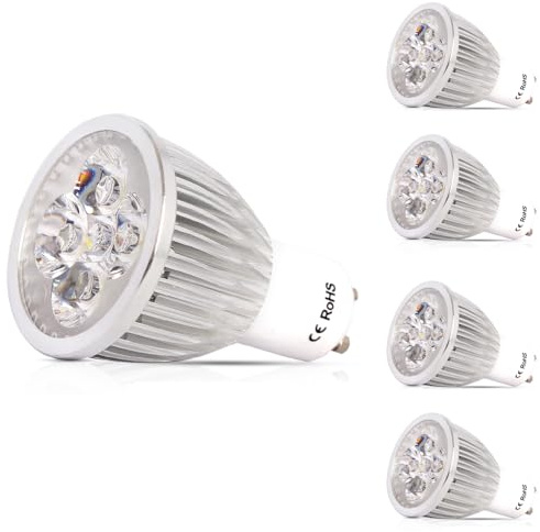 3er Set GU10 LED Spot Leuchtmittel 6W warmweiß 3000K GU10 Fassung 230V 220V 520LM Spot Lampe Strahler Birne- Ersatz für Halogen breiter 120°Abstrahlwinkel NICHT Dimmbar Leuchtmittel (5 Stück)