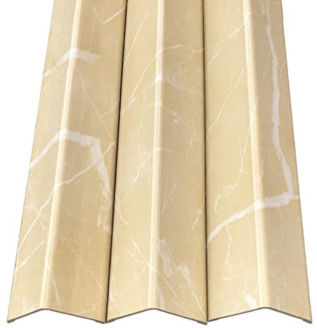 Schwellenstreifen, Bodenübergangsstreifen, PVC-Kantenschutz for Keramikfliesen-Tapeten, kollisionssichere Schränke, scharfe Ecken, Kantenverkleidung, Stoßstange (Farbe: Stil 4, Größe: 4 cm/1,57 Zoll B