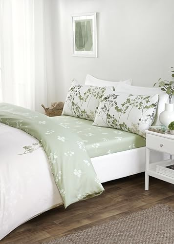 Rapport Home Shadow - Juego de Ropa de Cama matrimonial de Microfibra, Funda de edredón Reversible y sábana Bajera Ajustable con Fundas de Almohada a Juego