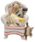 ABC Home | Spieluhr Katzen | Porzellan | Melodie | 14 cm H