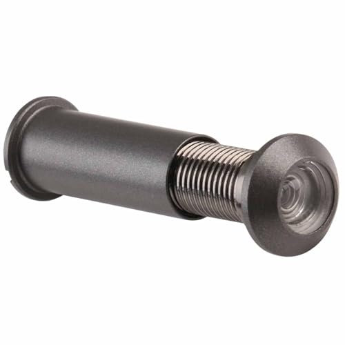 High-Definition Wide Angle Door Viewer Zinc Alloy Durable Peephole with Privacy Cover Wide Angle Front Door Spy Hole Grey 14 mm for Installation in 35 to 55mm Thick Doors Perfect for Home Security