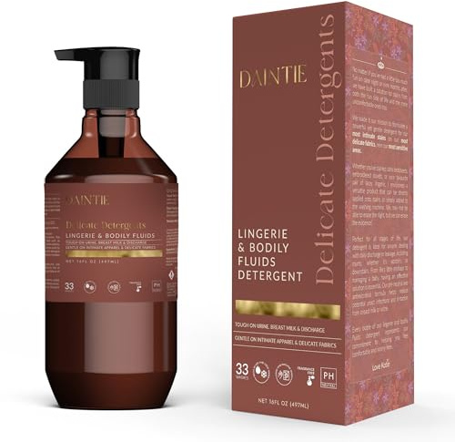 Daintie Delicates Lingerie & Bodily Fluids Detergent – Gentle, pH-Neutral, and Enzyme-Powered Stain Remover for Intimate Fabrics (500ml)