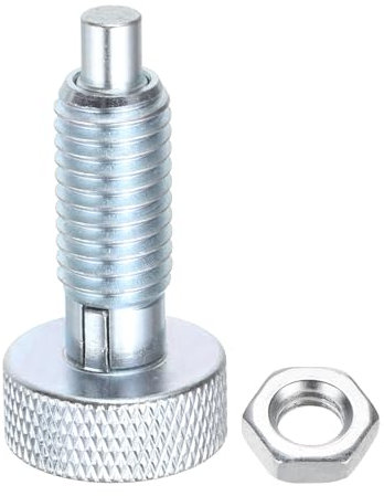 QUARKZMAN Spina a Molla M10x1.5 Dimensione Filettatura Diametro Perno 3mm Pin a Rilascio Rapido Retrattile in Acciaio al Carbonio Tipo Blocco Indice Spina per Attrezzature Industriali