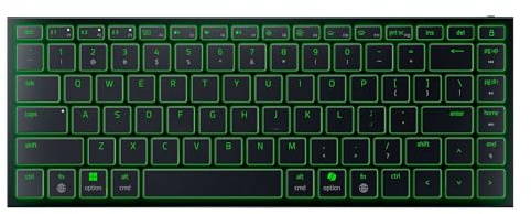 Razer Joro Portable Keyboard - Clavier sans Fil Rétroéclairé Compact - Bluetooth - WiFi - Low Profile - USB-C - Compatible Apple macOS & iOS - PC Windows - Clavier Francais AZERTY | Noir