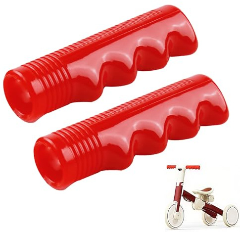 2 Pcs Handlebar Grips Compatible with Radio Flyer Tricycle,Classic 3/4 Ribbed Handlebar,Universal Kids Non-Slip-Bicycle Grips,Replacement for Radio Flyer Tricycle, Bicycle, Bike, Toddler Trike
