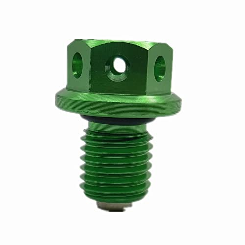 BCOTNHZT Tornillo De Perno De Drenaje De Aceite Magnético M12xP1.5 ParaHonda CBR250RR 2017-2018(Verde)