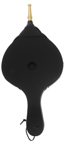 TEMPNAP Manual Fireplace Blower Bellows Wooden Handle Gold Tube, Air Fire Blower for BBQ and Outdoor Fireplaces, Handheld Manual Fan for Fast Fire Starting and Home Use