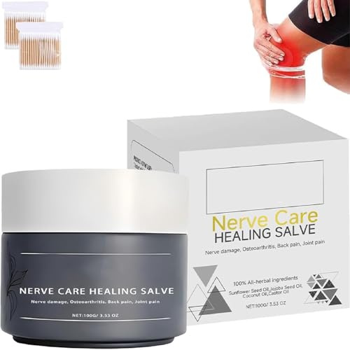 Crème Pour Les Nerfs Elycura, Baume Cicatrisant Elycura Pour Les Nerfs, Soulagement Efficace Pour Le Dos, Le Cou, Les Mains, Les Genoux, Relaxation Musculaire, Ingrédients Naturels (1pcs)