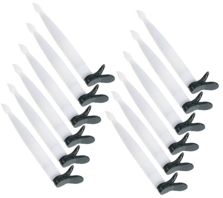 TOPPERFUN 12 Juegos Velas Decorativas Led Para Árbol De Navidad Velas Cónicas Con Pinza Clip Para Usb Para Decoración Navideña