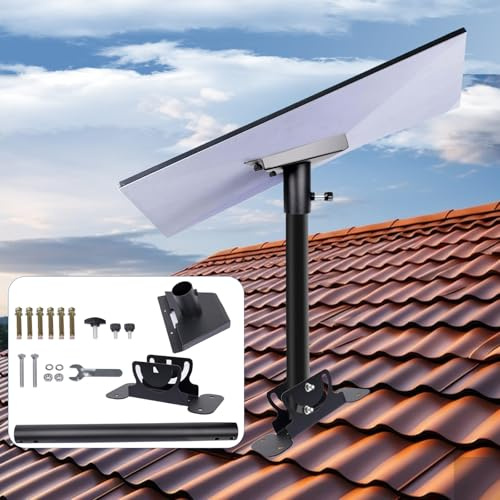 SuQurtom Starlink Halterung Gen Satz, 360° Einstellbare Dachhalterung & Wandhalterung für Starlink 4/ 4X/ Gen 3, Heavy Duty Rohrhalterung mit Standard Kit V3, Montagezubehör für Satellitenantennen
