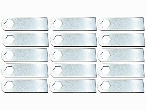 SECURA Jeu de lames (Kit de 15) compatible avec MTD Vertiplus 34 16AF31DA678 (2004) Scarificateur