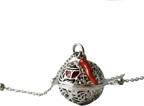 Mavi jewel Collana chiama angeli con ciondolo sonoro e charm,dedicata alla mamme incinte