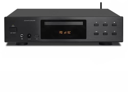 POCDOKYZ Hi-Fi CD Player with Bluetooth 5.3 Receiver, USB 3.0 Playback Supports MP3/WMA/FLAC/APE, Optical & Coaxial Digital Outputs + RCA Stereo Output, SNR≥125dB, Remote Control