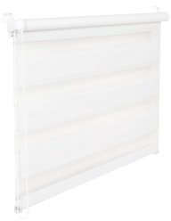 KS Handel 24 DOPPELROLLO DUOROLLO 50 cm BREIT 200 cm LANG Weiss INKL. SEILZUG FENSTERROLLO KLEMMROLLO Jalousie
