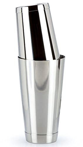BarBits Stainless Steel Boston Cocktail Shaker Set - 18oz & 28oz Weighted Tin on Tin