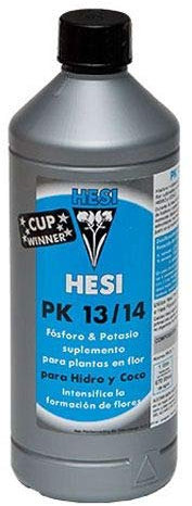 Fertilizante Hesi PK 13-14 Floración Crecimiento para Cultivos de Cannabis y Marihuana. Mejora su Crecimiento y Floración. Aditivo. Producto CE. 1Litro