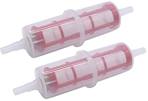 2 x Universal Benzin Inline Kraftstofffilter Vorfilter für 8-10mm Rohre