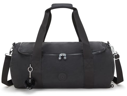 Kipling Argus S Bolsa de Viaje pequeña para Fin de Semana con Compartimento para Zapatos, Black Noir (Negro)