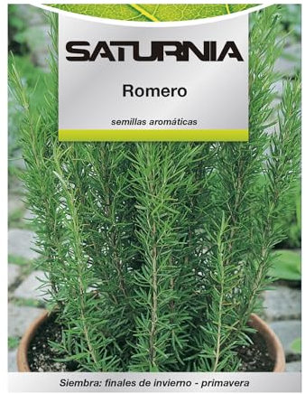 SATURNIA Semillas Aromaticas Romero (0.1 gramos) Horticultura, Horticola, Semillas Huerto.