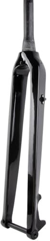 Forcella rigida per mountain bike in carbonio da 66 cm, 68 cm, 73 cm, forcella rigida MTB freno a disco 15 x 100 mm, asse passante, forcella anteriore 1-1/2, tubo sterzo conico senza filettatura