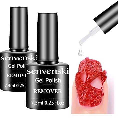 Senvenski Gel Nagellack Entferner, Gel Entferner für Nägel, UV LED Gift Set Kit Nagellack Kinder Mädchen (XJ2-001)