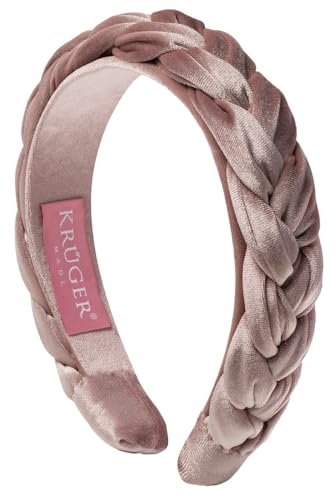 Krüger Dirndl Trachtenhaarreif | Samt-Haarreif geflochten | Damen