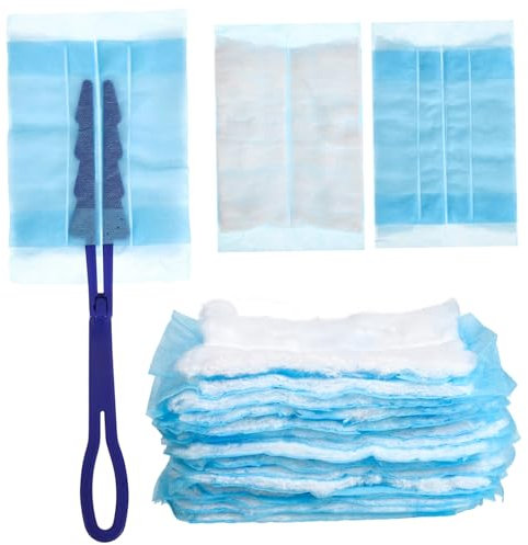 CHILDWEET 1satz Duster Mit Refills Elektrostatik Staubwedel Für Möbel Fenster Und Ergonomischer Griff Und Einfache Handhabung Nachfüllköpfe Im Platzsparendes Reinigungswerkzeug