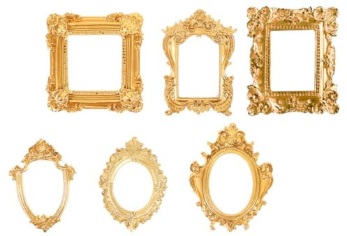 TOYANDONA 6stücke Teiliges Aus Vintage Foto-rahmen Retro Bilderrahmen Für Wanddekoration Schmuckdisplay Und Fotorequisiten Antike Miniatur-rahmen Für Kreative Inszenierungen