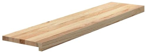 vidaXL Treppenstufen 4 Stk. Unbehandelt 110x30x2 cm Massivholz Eiche