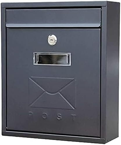 FLTRGO Mail -Mailbox -Mailbox Montiert Am Wall Safety Box Safety Box Wall Hanging Mailbox Der Villa Mailbox Outdoors Zum Testen ~//