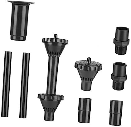9-teiliges Springbrunnen-sprühkopf-set Wassersprühsprinkler Für Pumpe Garten Mit Verschiedenen Düsen Für Individuelle Kombinationen