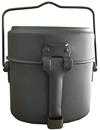SBJKLYRN Fiambreras, Bento Boxes Fiambrera de Aluminio Contenedor de Alimentos de Metal Caja de refrigerios Cajas Bento con Compartimentos de 3 Niveles for Hombres y Mujeres, Out