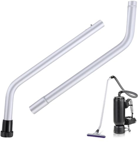 HappyAlley Vacuum Wand Replacement, 2 Piece Aluminum S-Wand Compatible with Proteam Backpack, Commercial Vacuum Parts & Accessories, Also Compatible with Hoover Backpack C2401, Fit 1.5'' Hole