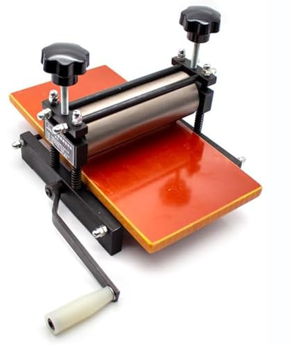 Tryckmaskin – manuell etsning tryckpress för blockmonotyptryck och etsning, 16 cm tryckbredd, enhetligt tryck, trycktillbehör