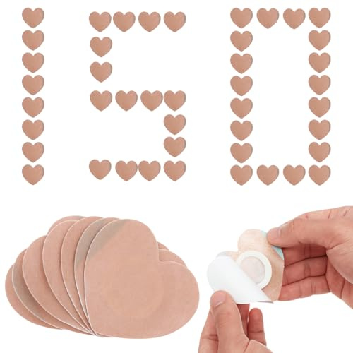 Lot de 150 pansements à l'huile de ricin - Double protection contre les fuites - Avec anneau anti-fuite - Doux pour la peau - Respirant - Élastique - Pour les cuisses, la taille, le ventre, l'abdomen