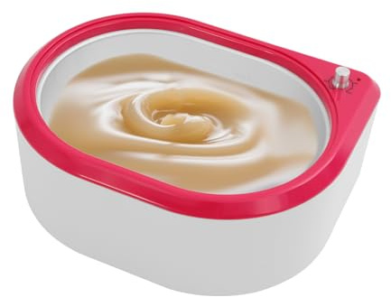 Bagno di paraffina da 2,4 l, per mani e piedi, con regolazione della temperatura 55-70 °C, paraffina per il bagno per mani e piedi, riscaldamento rapido da 265 W, con spazzola e griglia per la casa