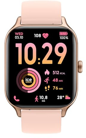 ICE-WATCH - Ice fit RT 3.0 Rose-Gold Nude - Montre connectée de Sport Rose-Gold pour Femme avec Bracelet en Silicone - 025278 (1,75 Pouces)