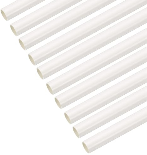 QUARKZMAN PVC-Leitrohr 0 5m/20 Zoll Länge 20mm Außendurchmesser Kabelkanal Weiß Gerades Rohr Für Elektroinstallation Packung Mit 10 Stück