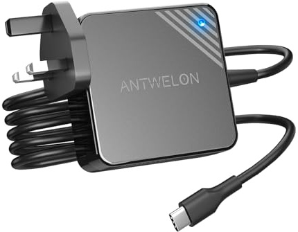 65W USB C Laptop Charger for Lenovo Thinkpad Yoga HP Elitebook Spectre Dell Latitude MacBook ASUS Chromebook 20V 3.25A Type C Fast Power Adapter