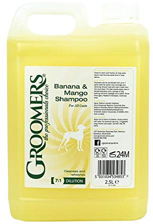 Groomers Banana and Mango Dog Shampoo, 2.5 Litre