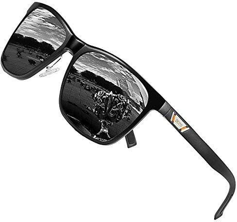 DUCO Sonnenbrille für Herren Damen Polarisiert Retro Unisex Sonnenbrillen Al-Mg Metallrahmen Polarisierte Brille UV 400 Fahrerbrille 3029H