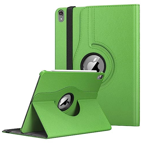 Funda de piel con soporte giratorio de 360° para Apple iPad de 10ª generación de 10.9 pulgadas lanzado en 2022 y los números de modelo son A2757, A2777, A2696 (verde)