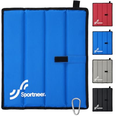 Sportneer Sitzkissen Outdoor, Sitzunterlage Outdoor Wasserdicht Oxford-Stoff Thermo Sitzkissen Faltbar FüR Camping, Wandern, Stadion Und Unterwegs，grau