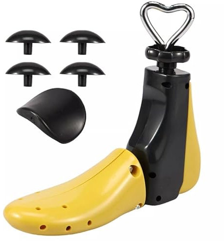 Constprog Shoe Stretcher Men Boot Stretcher Adjustable Width and Length Widener Expande（1 pc） (Yellow, L (40-47))