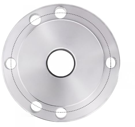 Accessori for albero disco di collegamento flangia mandrino motore tre artigli quattro 80 125 1316 piccolo tornio acciaio manuale(Motor flange for 3-4 jaw 100- hole 16)
