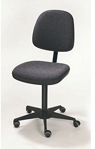 Arbeitsstuhl, ESD, Stahlfuákreuz mit Kunststoff, P olster/Rücken groá, Höhe 450-580 mm, Rollen