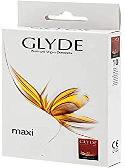 Glyde Maxi Premium Vegan Kondom, 10 Stück, 56 mm Breite