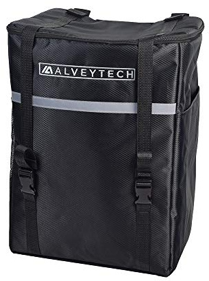 AlveyTech Extra Large Insulated Seat Back Bag Backpack,for Electric Mobility Scooters & Power Chairs, Wheelchairs, Transport Chair, Lightweight, Compact, Black, 1 Count (Pack of 1)