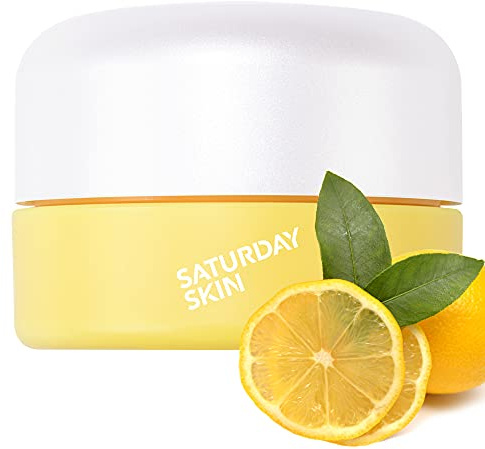 Saturday Skin Yuzu Augencreme Vitamin C Wide Illuminating Under Augencreme für Falten, geschwollene Augen, Augenringe, feuchtigkeitsspendend, hydratisiert, Anti-Aging für Frauen