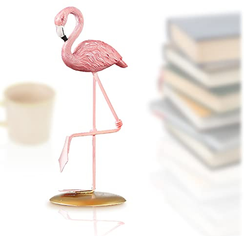 GmeDhc Statuetta Fenicottero, fenicotteri in resina, ornamenti di fenicotteri per la casa, Flamingo Ornaments Arte Decorazione Casa Ornamento Fenicottero Decorazione Figura Scrivania Regalo per Amici